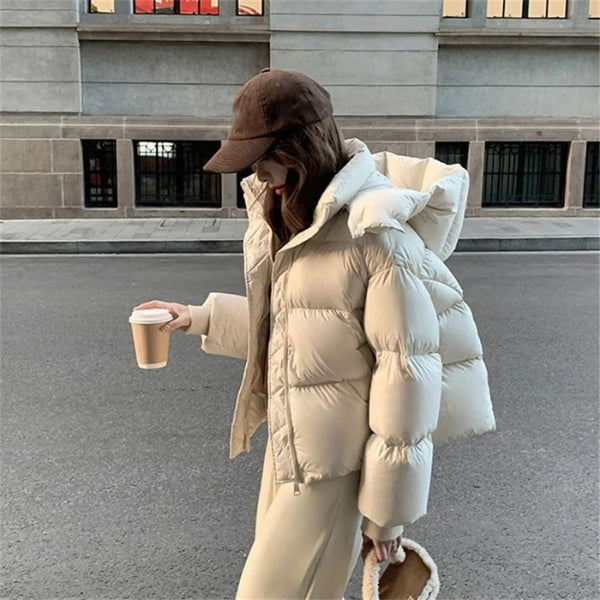 The Aspen Hooded Cropped Puffer Jacket