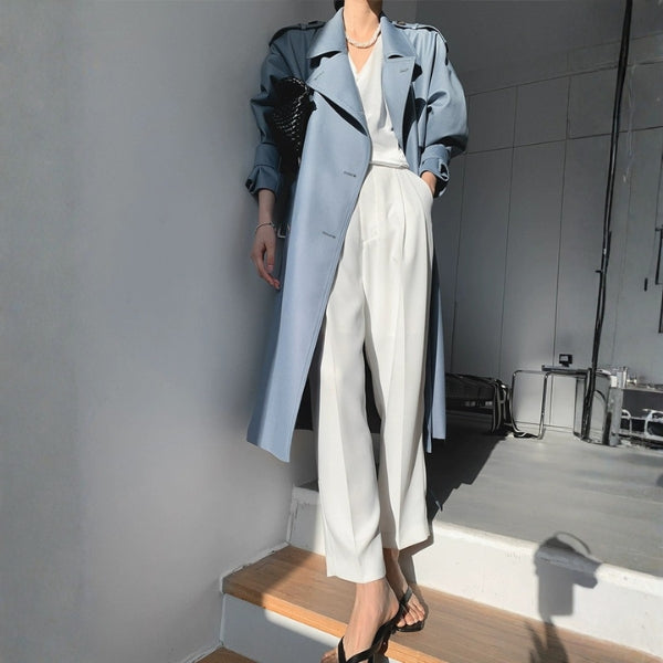 The Marlowe Belted Oversized Trench Coat