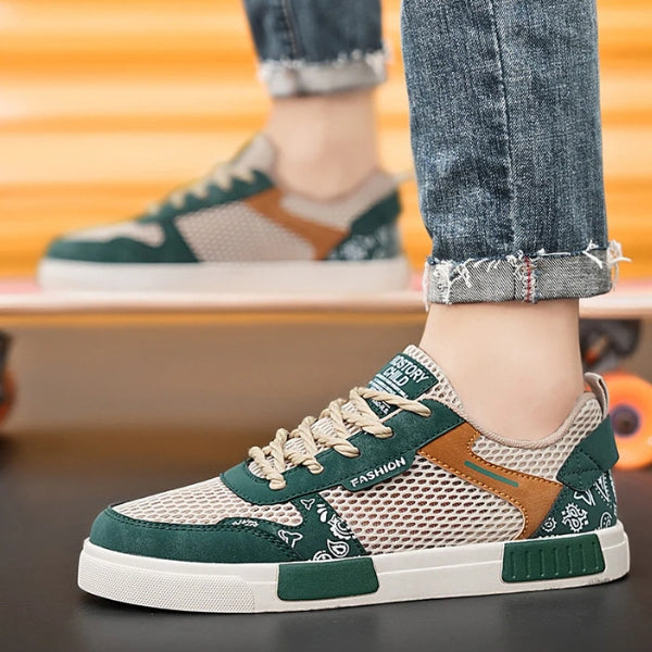The Riviera Mesh Pattern Sneakers