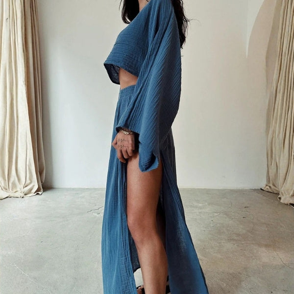 The Capri Textured Two-Piece Set