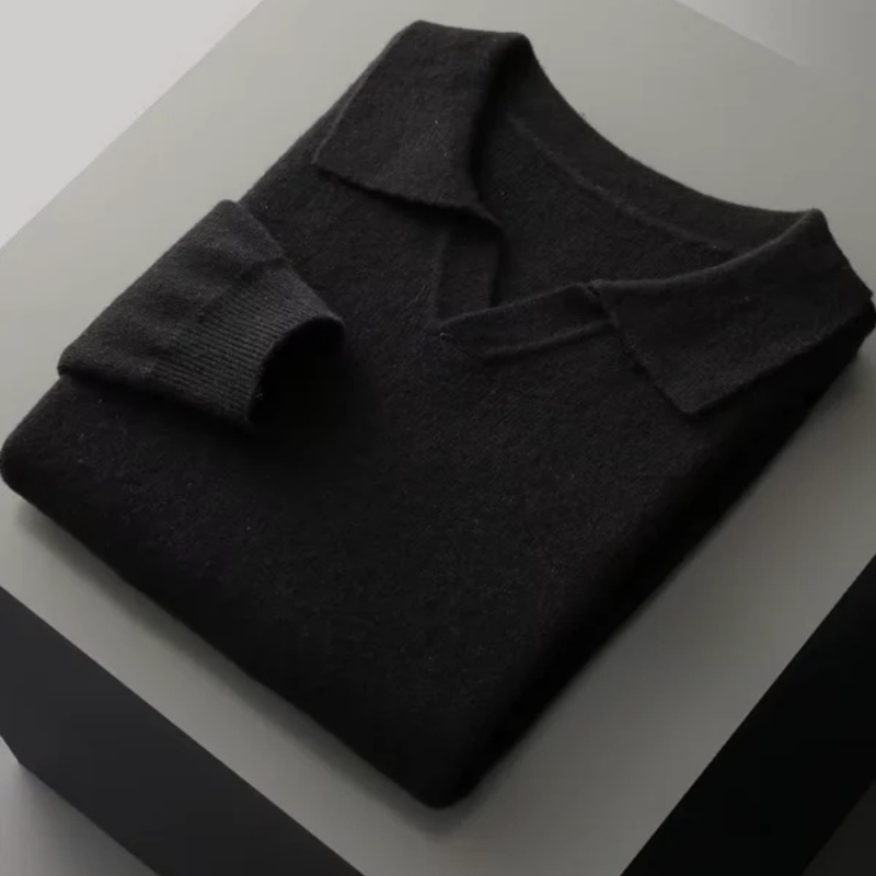 The Geneva Merino Polo Sweater