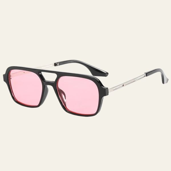The Capri Double-Bridge Square Sunglasses