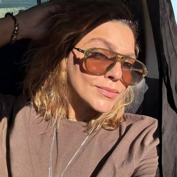 The Krista Retro Aviator Sunglass