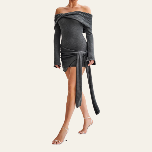 The Milan Off-Shoulder Mini Dress