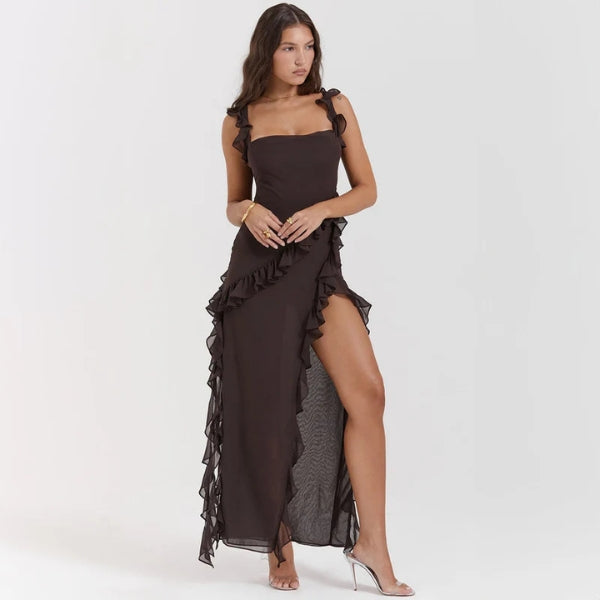 The Marbella Ruffle Maxi Dress