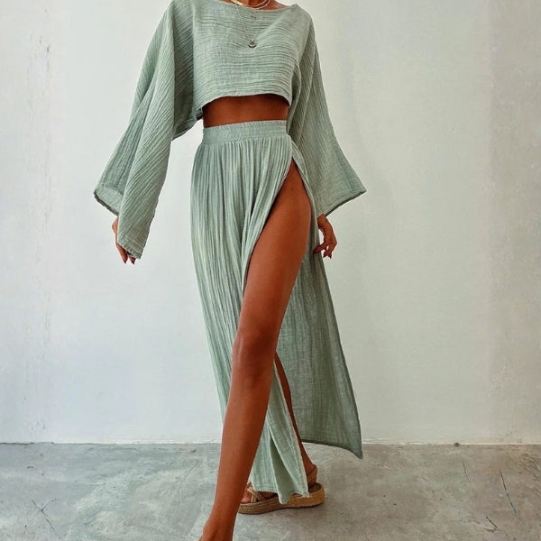 The Capri Textured Two-Piece Set