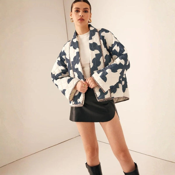 The Kyoto Quilted Graphic Jacket