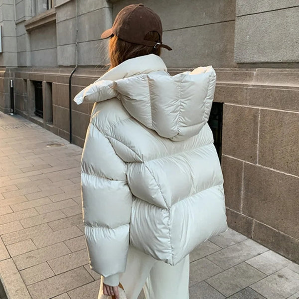 The Aspen Hooded Cropped Puffer Jacket