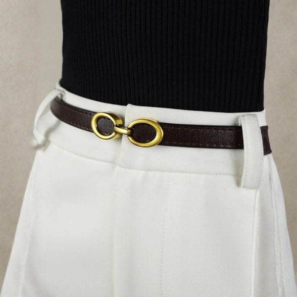The Portofino Gold-Link Slim Belt
