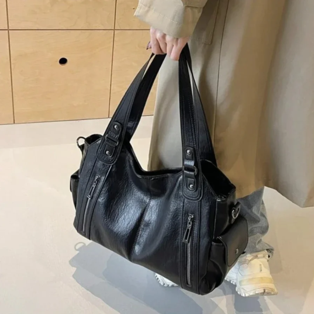 The Turin Leather Crossbody Tote Bag