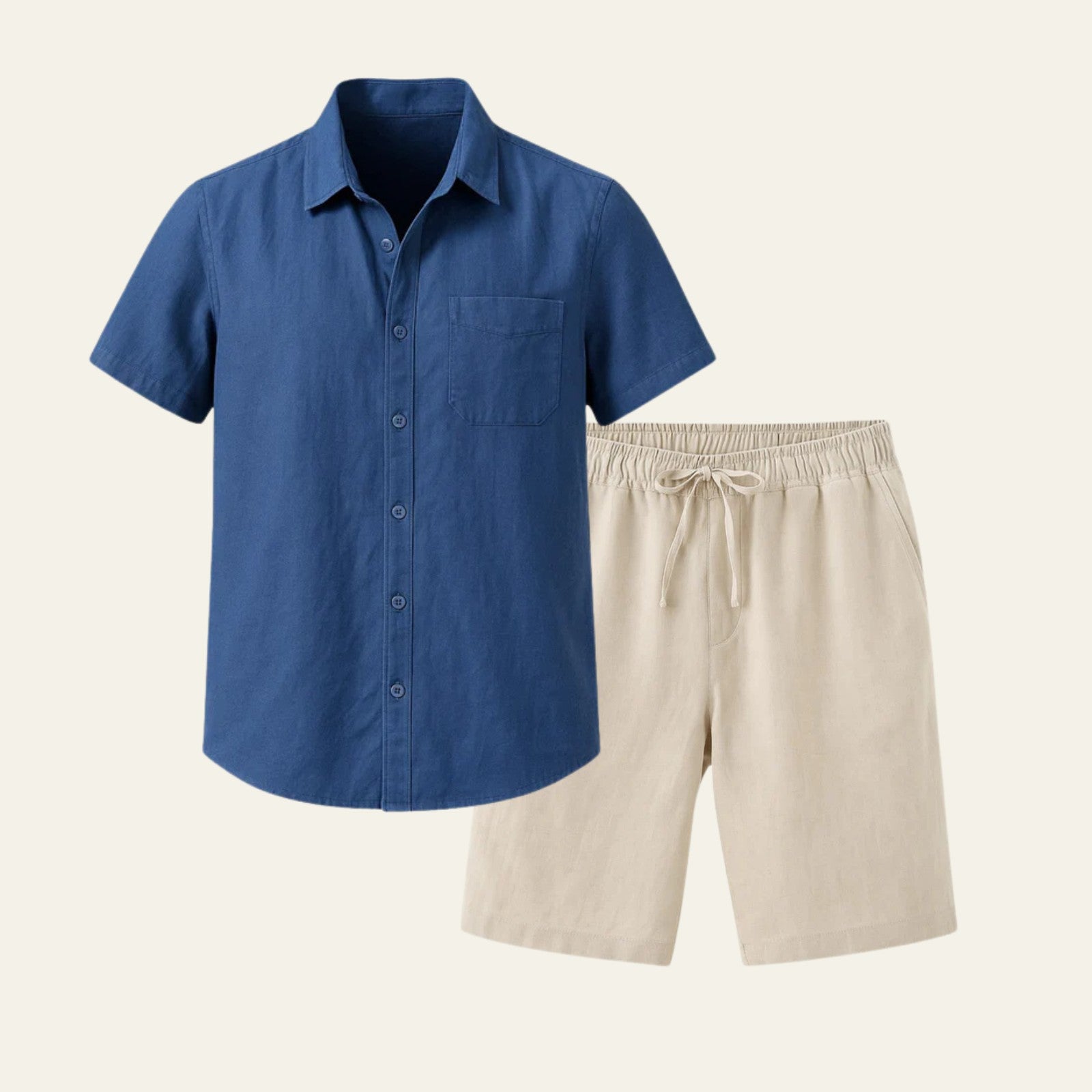 The Riviera Linen Set Beige