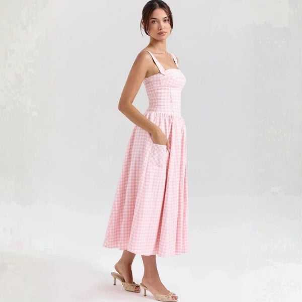 The Provence Corset-Style Midi Dress