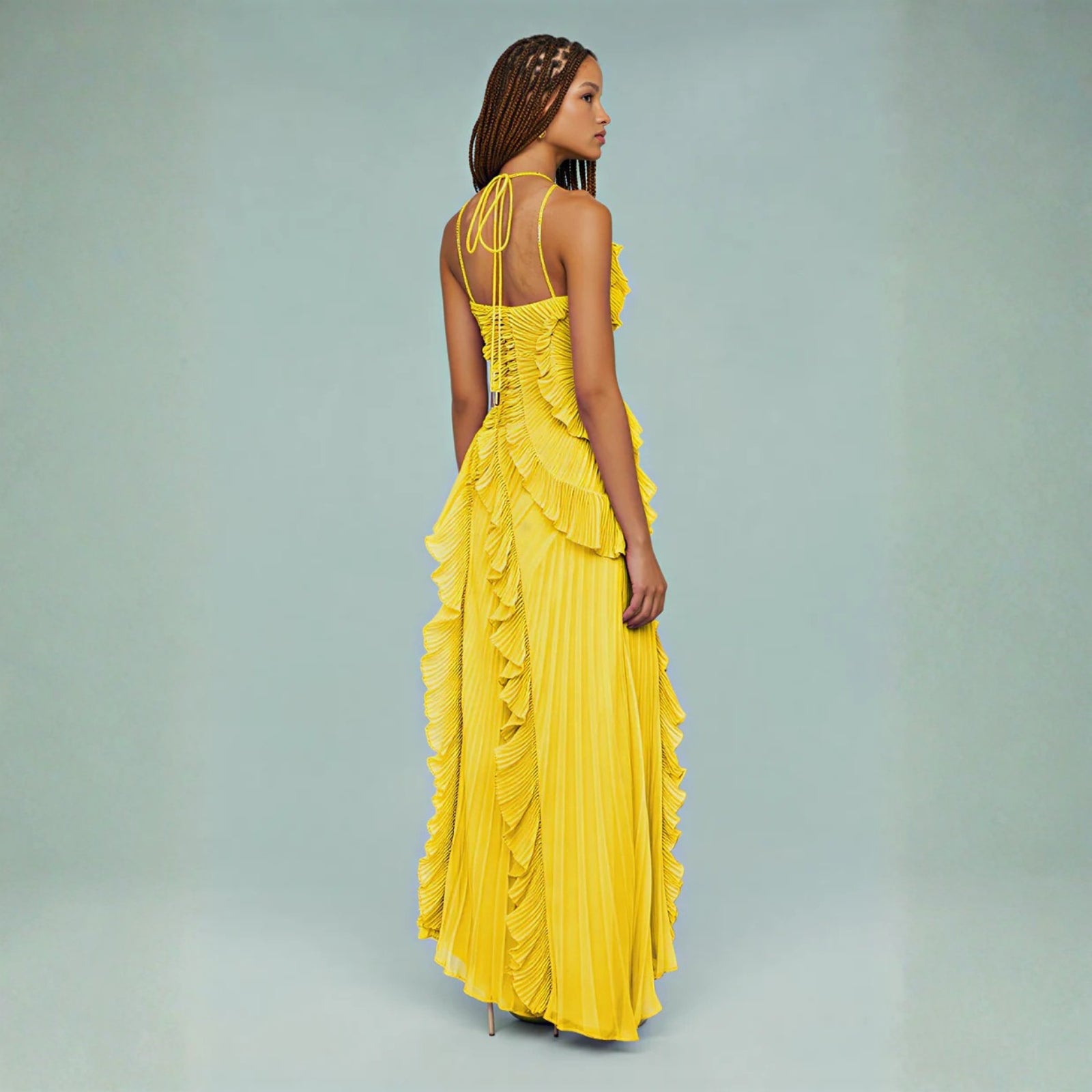 The Amalfi Ruffle High-Low Dress