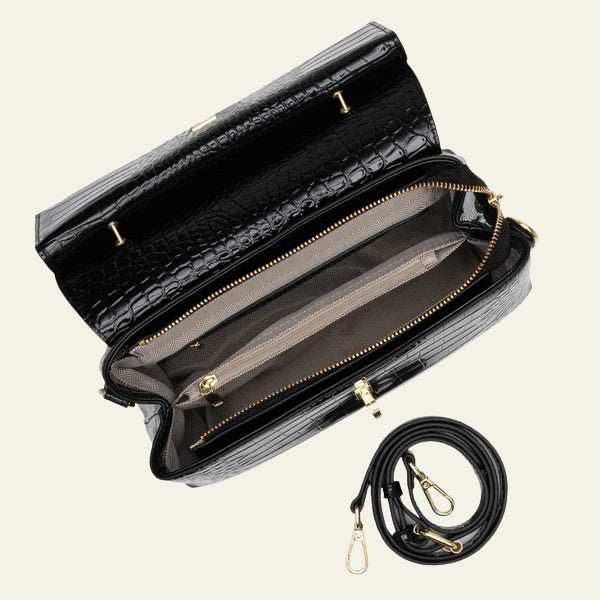 The Milano Structured Top-Handle Shoulder Bag