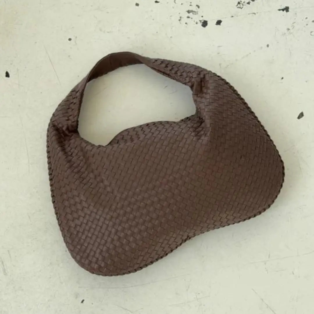 The Bordeaux Woven Leather Tote