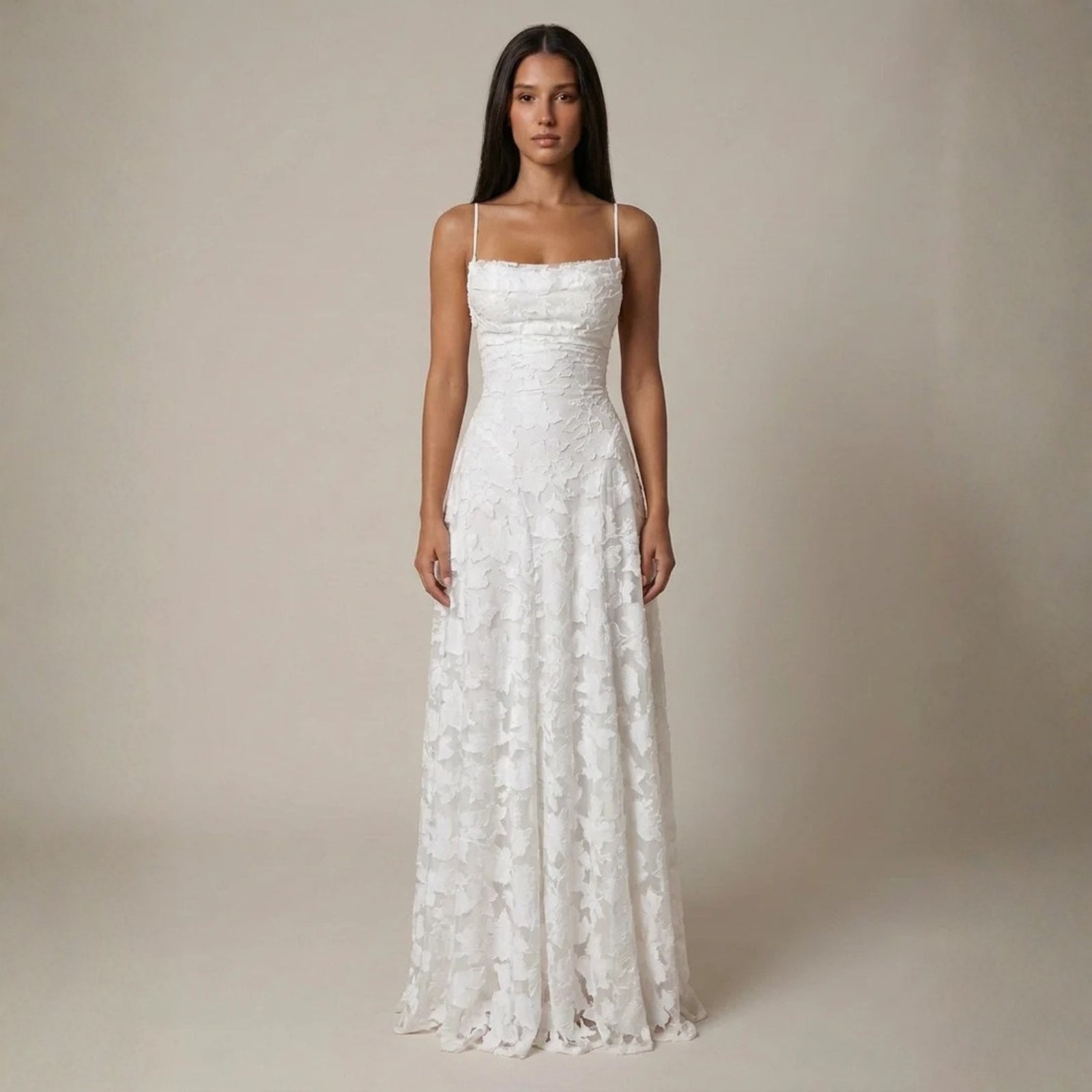 The Verona Lace-Up Back Maxi Dress
