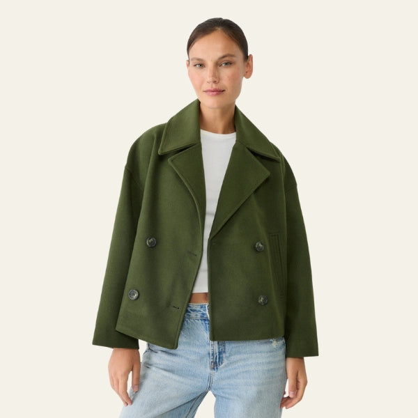 The Kyoto Double-Breasted Short Coat