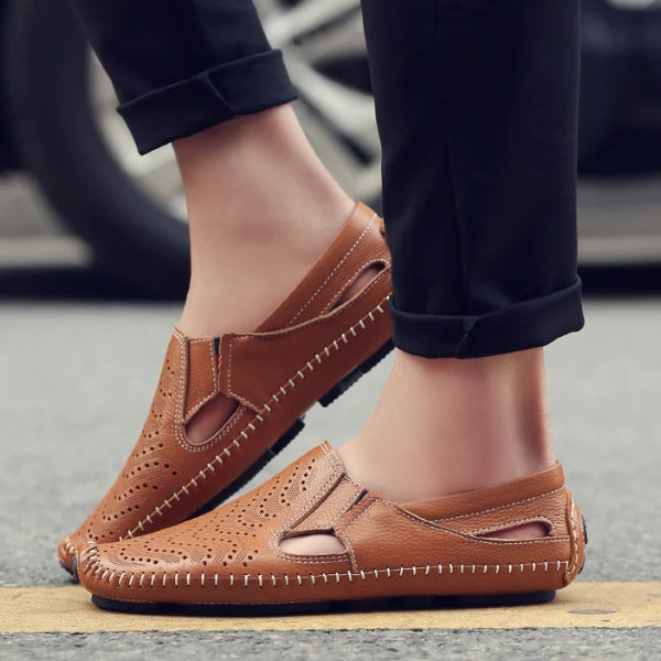 The Riviera Perforated Slip-On Loafers