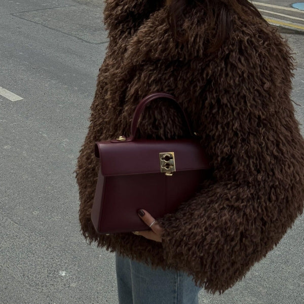 The Siena Curly-Texture Short Coat