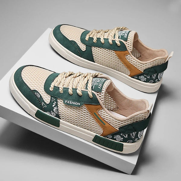 The Riviera Mesh Pattern Sneakers