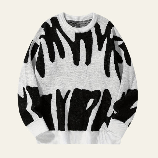 The Milano Abstract Knit Sweater
