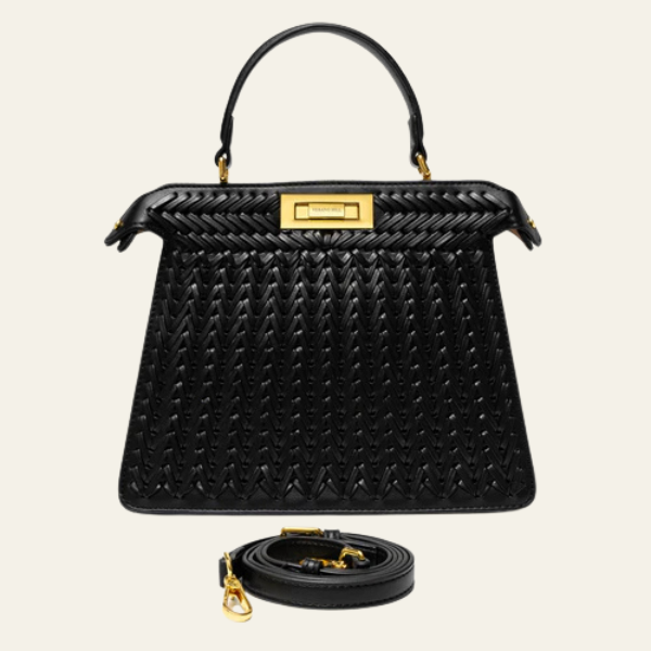 The Alora Woven Top-Handle Bag