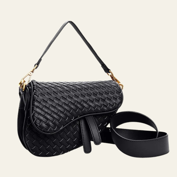 The Ravello Woven Flap Shoulder Bag