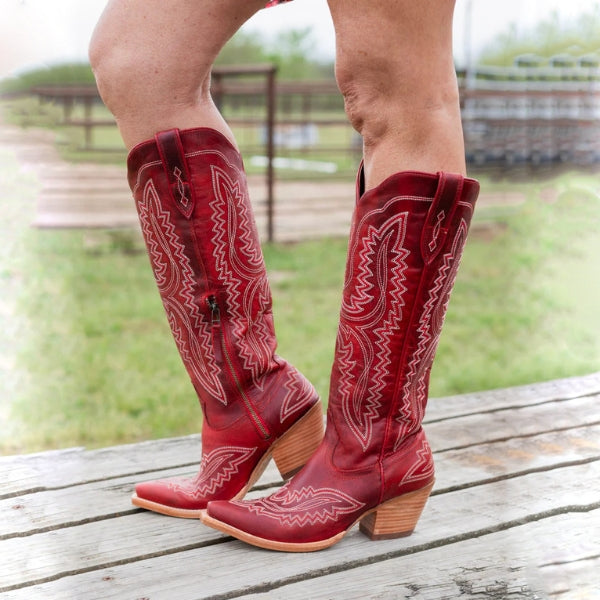 The Sedona Embroidered Leather Boot
