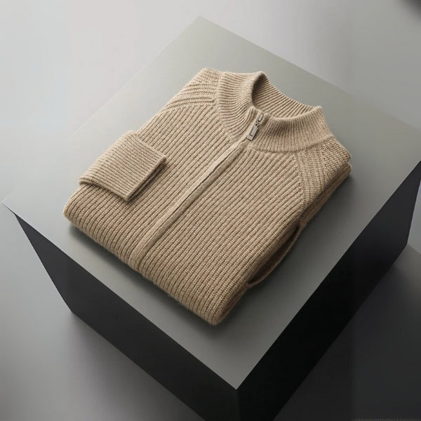 The Sorrento Cashmere Zip Knit