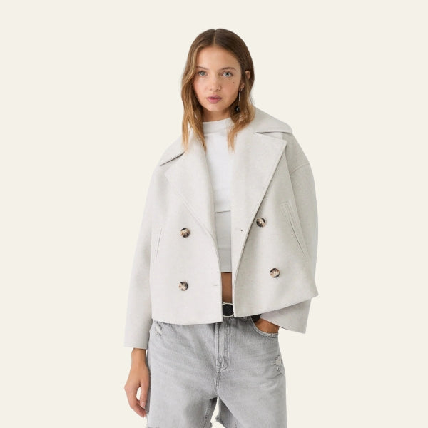 The Kyoto Double-Breasted Short Coat