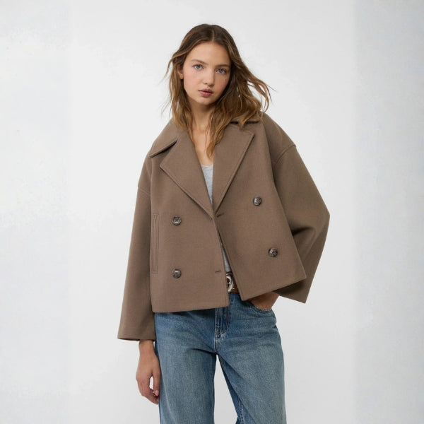 The Copenhagen Wool Cropped Coat