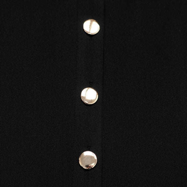 The Riviera Contrast-Trim Button-Down Dress