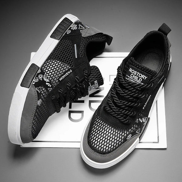 The Riviera Mesh Pattern Sneakers
