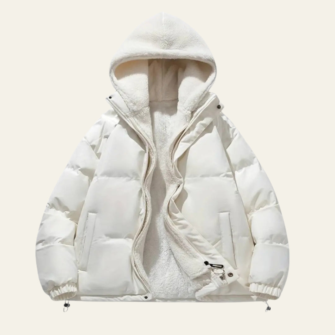 The Aspen Fleece-Lined Hooded Puffer Jacket
