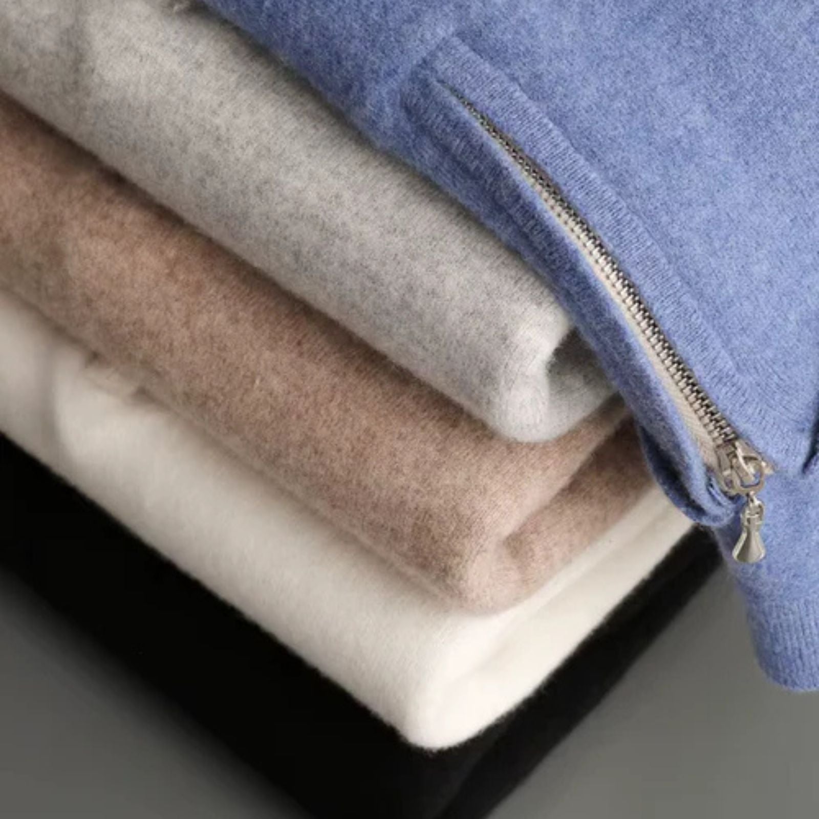 The Vienna Merino Wool Half Zip Polo