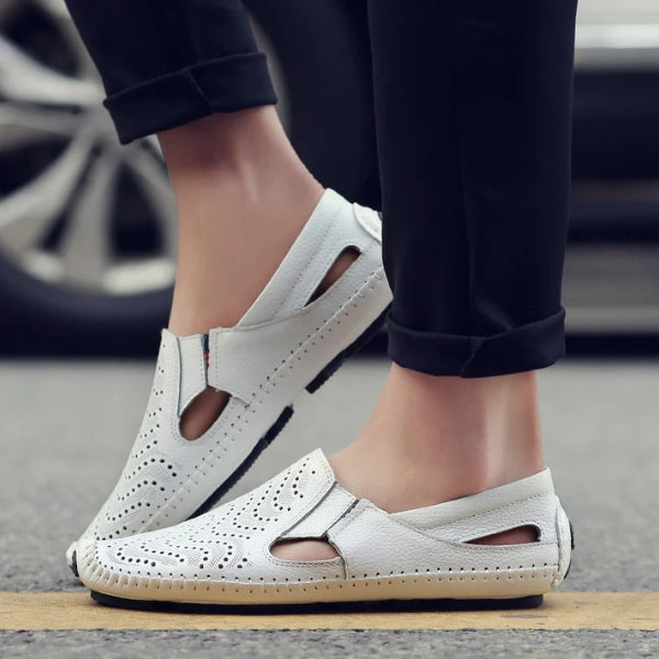 The Riviera Perforated Slip-On Loafers