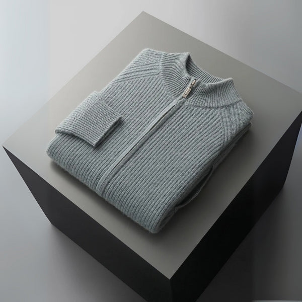 The Sorrento Cashmere Zip Knit