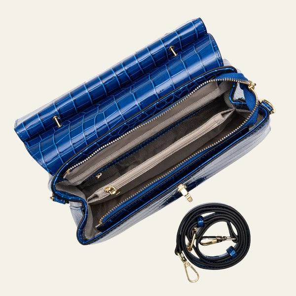 The Milano Structured Top-Handle Shoulder Bag