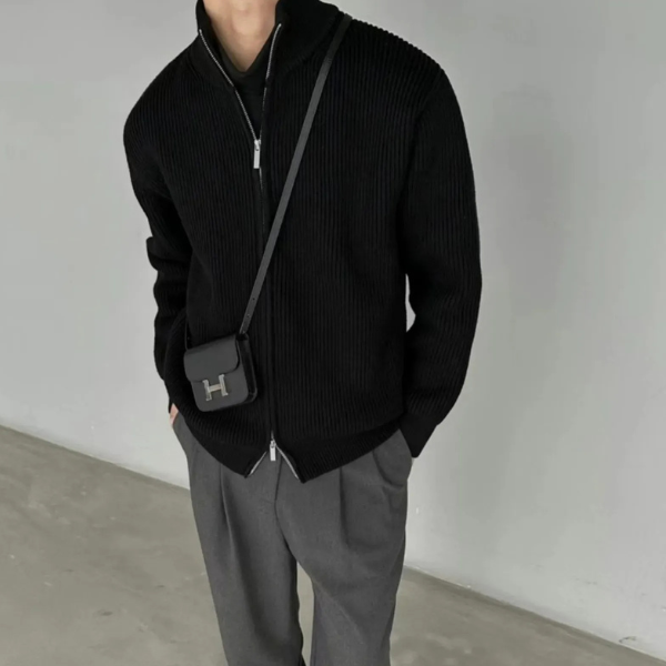 The Lucerne Zip Knit Vest