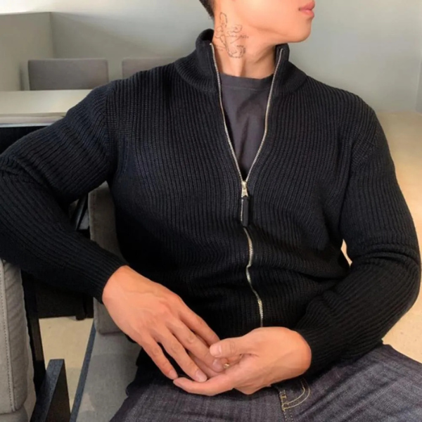 The Lucerne Zip Knit Vest