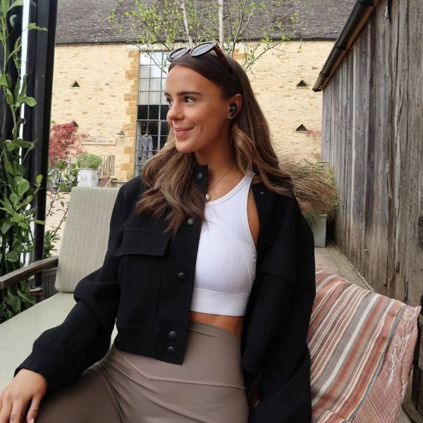 The Soho Cropped Snap-Front Jacket