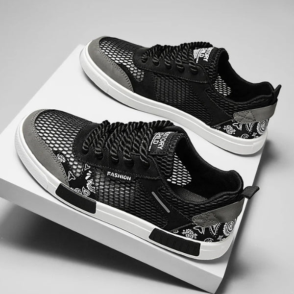 The Riviera Mesh Pattern Sneakers