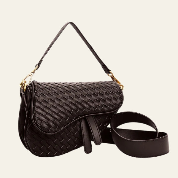 The Ravello Woven Flap Shoulder Bag