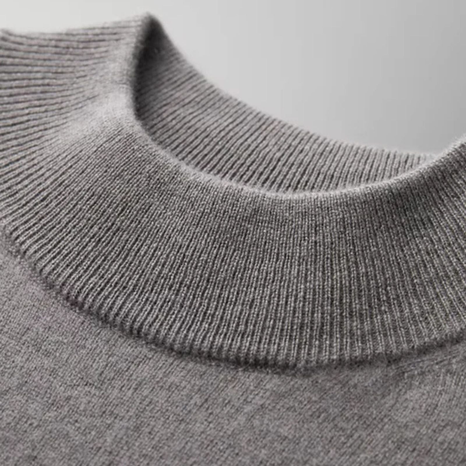 The Vienna Cashmere Mock Neck T-Shirt