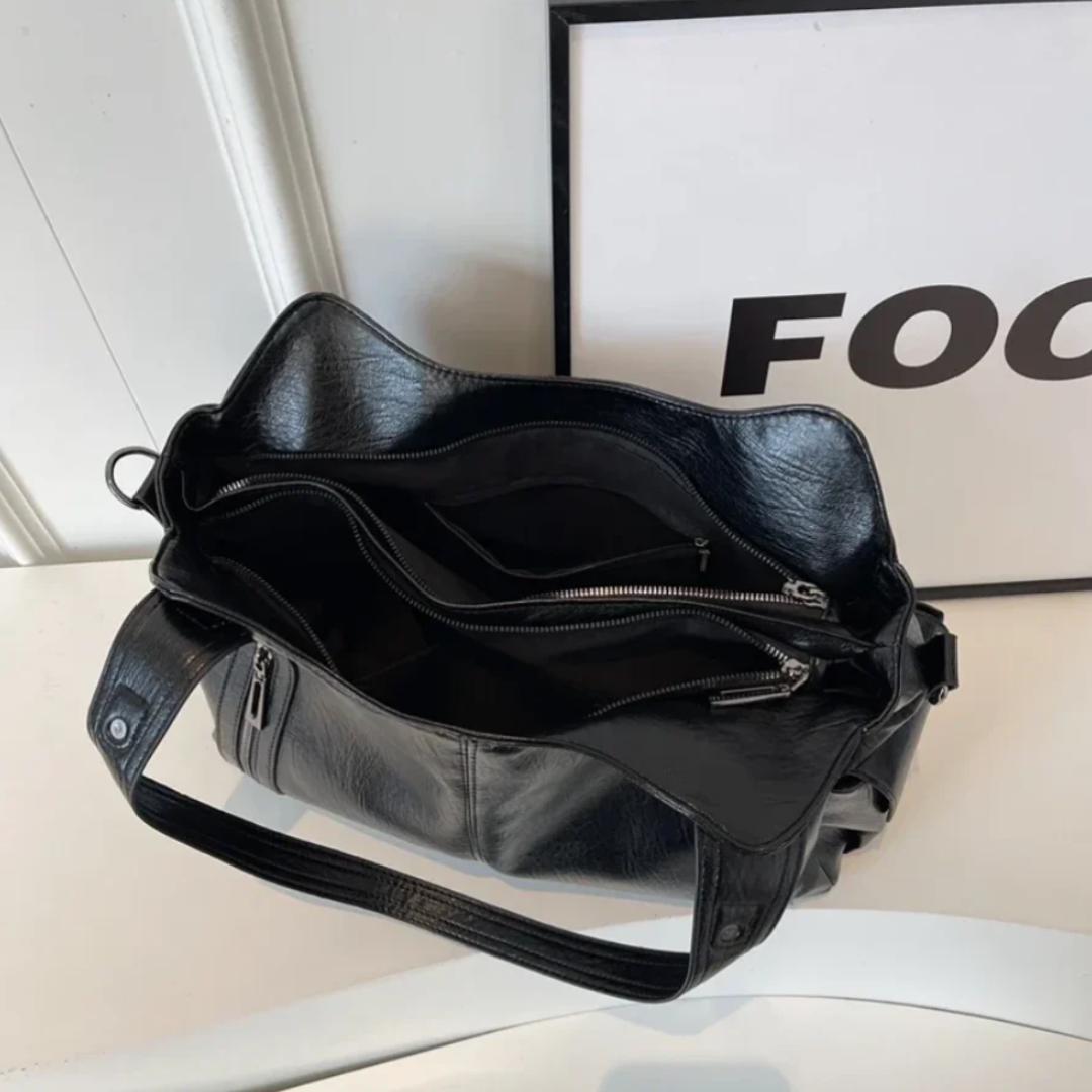 The Turin Leather Crossbody Tote Bag