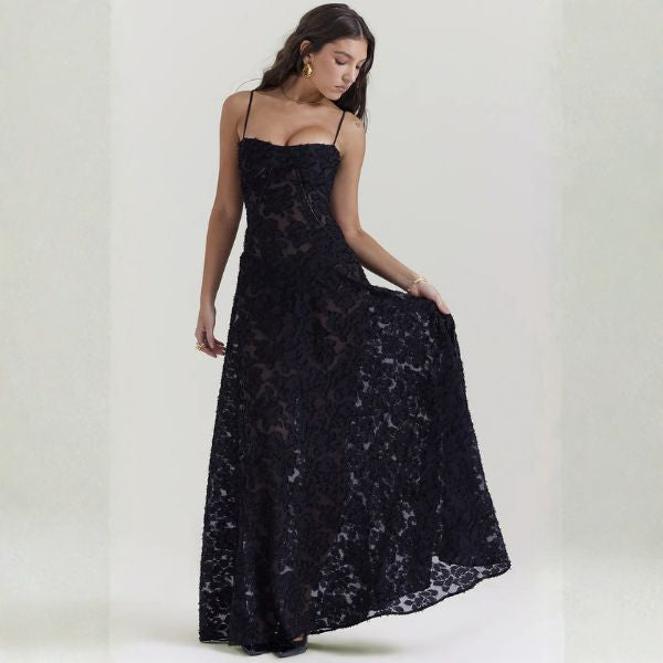 The Elowen Floral Lace Maxi Dress