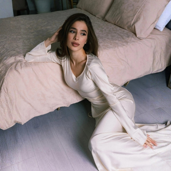 The Verona Flared-Sleeve Maxi Dress