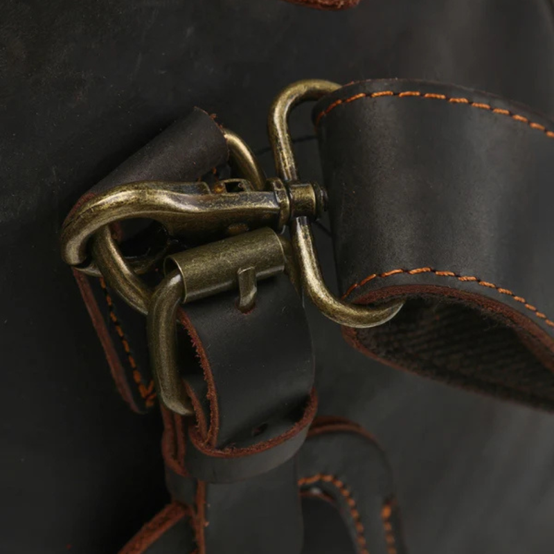 The Lucerne Leather Weekender Bag