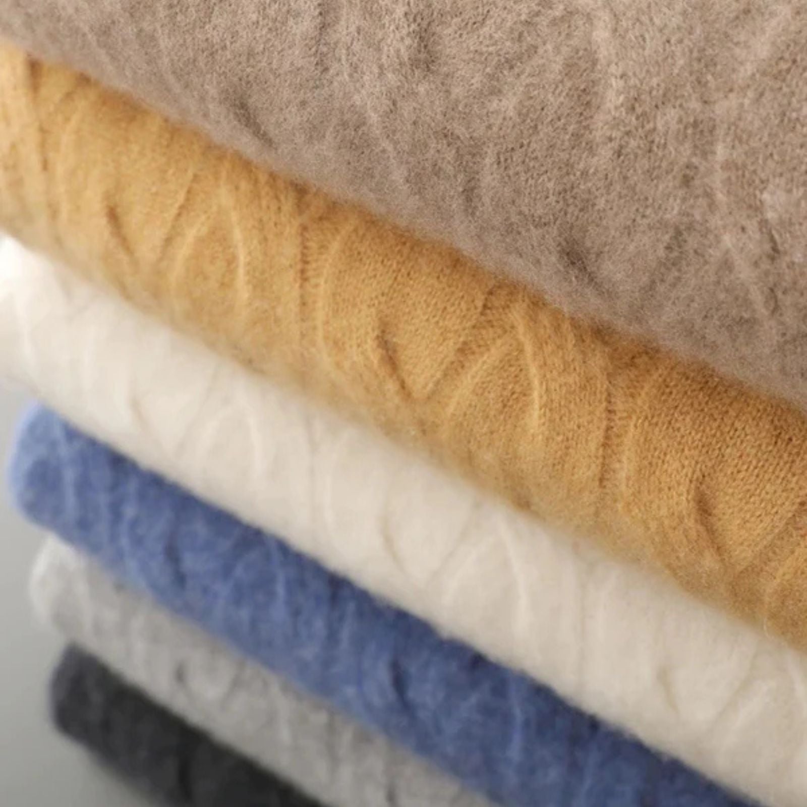 The St. Moritz Cashmere Cable Crewneck