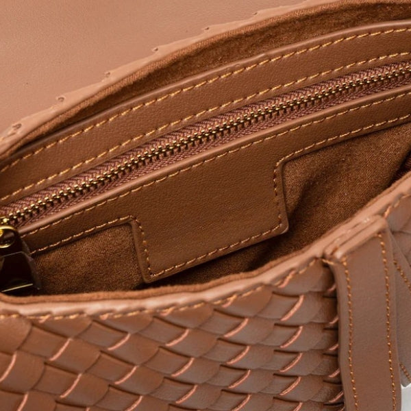 The Ravello Woven Flap Shoulder Bag